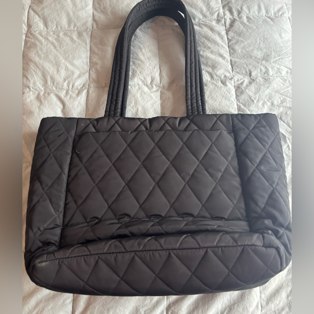 Vera Bradley black Quilted laptop Tote - Picture 4 of 6